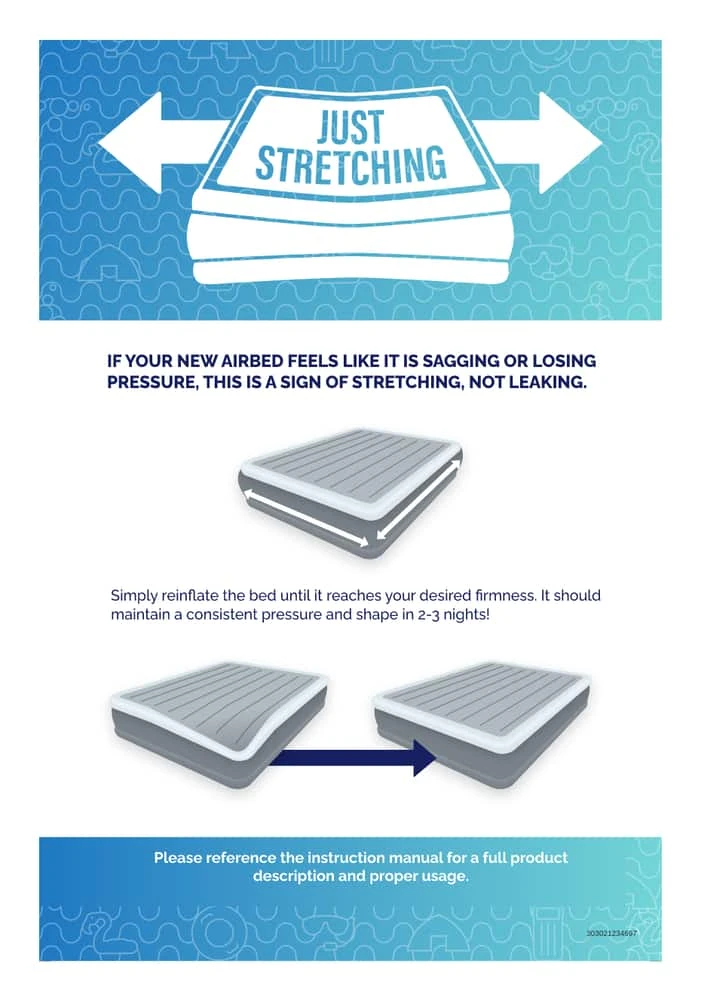 Woods Double Single-High Inflatable Air Mattress/Airbed W/ 2-in-1 Pump For AC/Car Outlet 12 Woods Double Single-High Inflatable Air Mattress/Airbed W/ 2-in-1 Pump For AC/Car Outlet - Image 10