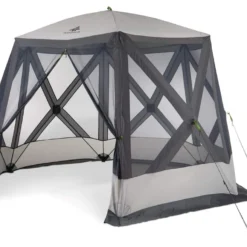 Woods Lodge Instant Pop-Up Screen House/Canopy Tent/Gazebo Camping Shelter, 11-ft X 9-ft -OutfitPro Shop woods 12x10 screen hub c3cb1adc f711 4e2f b223 ab228ad229ae