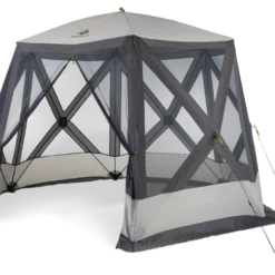 Woods Lodge Instant Pop-Up Screen House/Canopy Tent/Gazebo Camping Shelter, 11-ft X 9-ft -OutfitPro Shop woods 12x10 screen hub e5e7568a 061f 4abe a546 b2d78b3fa01b