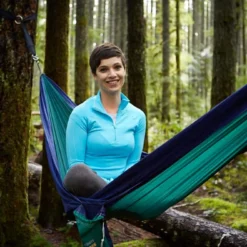 Woods Backpacker Single-Person Nylon Outdoor Camping Hammock W/ Tree Wraps & Carry Bag -OutfitPro Shop woods backpacker hammock 15df86de e13e 4d4e a756 2f35eaa5f852