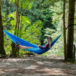 Woods Backpacker Single-Person Nylon Outdoor Camping Hammock W/ Tree Wraps & Carry Bag -OutfitPro Shop woods backpacker hammock 91da1815 9992 4a49 9b7d fae0301cc6be