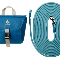 Woods BALSAM-FUR Campsite Dog Hitching System W/ Reflective Rope, Stow Bag, And Carabiner, 26.2-ft