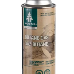 Woods Butane Gas Canister/Cartridge, Fuel For Camping Stoves/Lanterns/Heaters, 8-oz