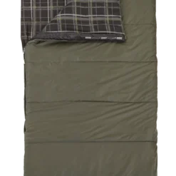 Woods Canmore Cotton Flannel Lined Insulated Cold Weather Sleeping Bag W/ Compression Sack, -10°C -OutfitPro Shop woods canmore 4lb xl 10 c sleeping bag fd4817bd f5b3 4e2d bd1b 5d0514bae8af
