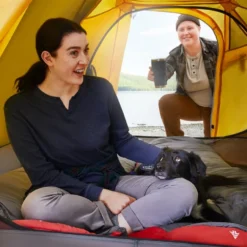 Woods™ Gibbous Solar/Rechargeable LED Camping Light/Lantern W/ USB Port, 200 Lumen, Large -OutfitPro Shop woods cascade 4 person tent 697b9cfe 508d 4d6c 8c9e 688bd3b3b841 1