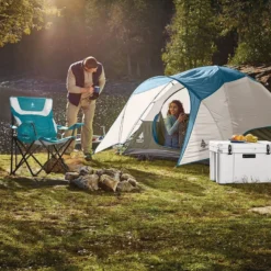 Woods Creekside 3-Season, 3-Person Camping Dome Tent W/ Canopy/Awning, Rain Fly & Carry Bag -OutfitPro Shop woods creekside 3 person tent ac881e57 32fe 48e0 af3c dd3f566ef67d