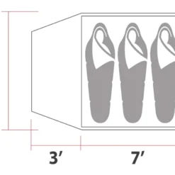 Woods Creekside 3-Season, 3-Person Camping Dome Tent W/ Canopy/Awning, Rain Fly & Carry Bag -OutfitPro Shop woods creekside 3 person tent cf626631 45a4 4019 b518 770a37273c7b