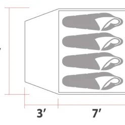 Woods Creekside 3-Season, 4-Person Camping Dome Tent W/ Canopy/Awning, Rain Fly & Carry Bag -OutfitPro Shop woods creekside 4 person tent 1c63bce6 a4c7 4534 be27 31fa486a464a