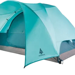 Woods Creekside 3-Season, 4-Person Camping Dome Tent W/ Canopy/Awning, Rain Fly & Carry Bag -OutfitPro Shop woods creekside 4 person tent bd1747d5 0001 44e7 8dfc da20c1a0e410