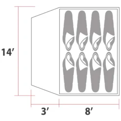 Woods Creekside 3-Season, 8-Person Camping Dome Tent W/ Canopy/Awning, Rain Fly & Carry Bag -OutfitPro Shop woods creekside tent 8 person 41e9f4ed 55d1 4f4d a124 d4666f085c63
