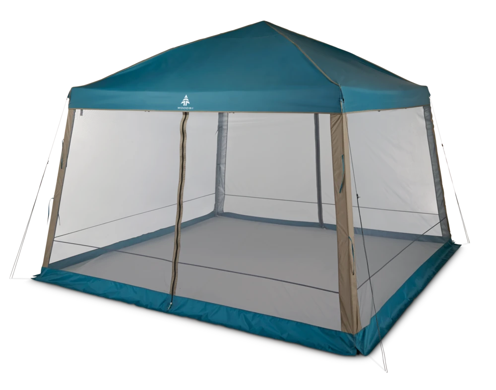 Woods Reign Instant 2-Door Screen House/Canopy Tent/Gazebo Camping Shelter, 12-ft X 12-ft 3 Woods Reign Instant 2-Door Screen House/Canopy Tent/Gazebo Camping Shelter, 12-ft X 12-ft