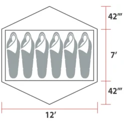 Woods Lookout 3-Season, 6-Person Camping Dome Tent W/ Vestibule, Rain Fly & Carry Bag -OutfitPro Shop woods expedition lookout tent 6 person 4ea03ddb e78f 49c9 a531 650de37ea8b8