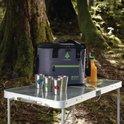 Woods Easy Fold Portable Folding Family Camping Table For Cooking & Dining W/ Carry Bag -OutfitPro Shop woods expedition series soft cooler tote e5f9b399 9286 459f af31 8832d3a97a65 1