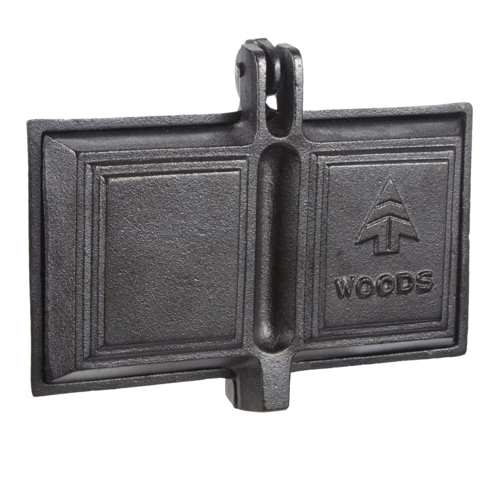 Woods™ Cast Iron Long Handle Double Camping Cooker/Toaster, 9-in 4 Woods™ Cast Iron Long Handle Double Camping Cooker/Toaster, 9-in - Image 2