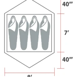 Woods Lookout 3-Season, 4-Person Camping Dome Tent W/ Vestibule, Rain Fly & Carry Bag -OutfitPro Shop woods lookout 4 tent 3dca0702 4fa4 4c5f b7ee 5144c31d8aff