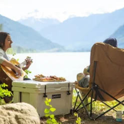 Woods Mammoth Padded Oversized Portable Folding Camping Quad Chair W/ Cup Holder & Carry Bag, Dijon -OutfitPro Shop woods mammoth chair 1bfcf6f5 e89b 4620 a125 95e23b454d10