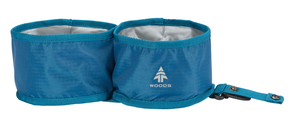 Woods PAW-THORN Collapsible Waterproof Dog Bowls, Camping And Travel, 2-Pack, 2-L Each 3 Woods PAW-THORN Collapsible Waterproof Dog Bowls, Camping And Travel, 2-Pack, 2-L Each
