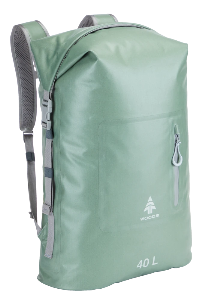Woods Portage Roll Top Waterproof Dry Backpack For Camping/Hiking/Canoeing/Kayaking, 40-L 3 Woods Portage Roll Top Waterproof Dry Backpack For Camping/Hiking/Canoeing/Kayaking, 40-L
