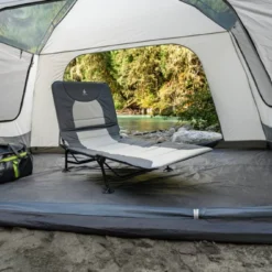 Woods Portable Quick Set-Up Folding Adjustable Camping Lounger/Cot, Supports 300 Lbs, Grey -OutfitPro Shop woods quick set adjustable camp cot 35c28897 ded5 4499 b978 6b8d6820c97d