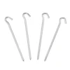 Woods Aluminium Hook-Top Tent Pegs/Stakes For Lightweight Camping Tents & Tarps, 7-in, 4-pk