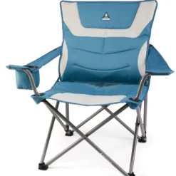 Woods Strathcona Fully Padded Portable Folding Camping Bucket Chair W/ Cup Holder & Carry Bag -OutfitPro Shop woods truesleep double high airbed twin 5f178e9c 54c5 4186 b67b ba16d4feab8d 1