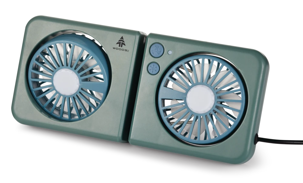 Woods™ Oroshi Battery-Powered Compact Camping Tent Fan & Tent Light W/ Power Bank 6 Woods™ Oroshi Battery-Powered Compact Camping Tent Fan & Tent Light W/ Power Bank - Image 4