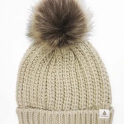 Woods Women's Faux Fur Pom-Pom Cuffed Knit Toque Beanie Hat Warm Winter Ski/Snow Sports -OutfitPro Shop woods women s faux fur pom pom toque o s e9dd5e86 e029 45c9 bef5 68452d1a12d4